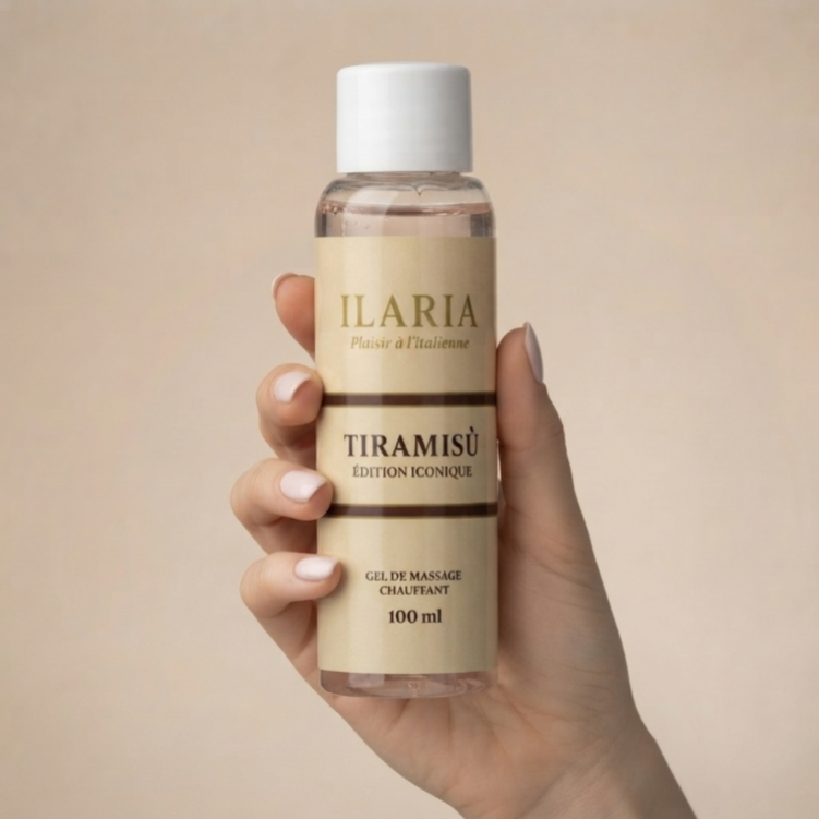 Gel massaggiante riscaldante al tiramisù